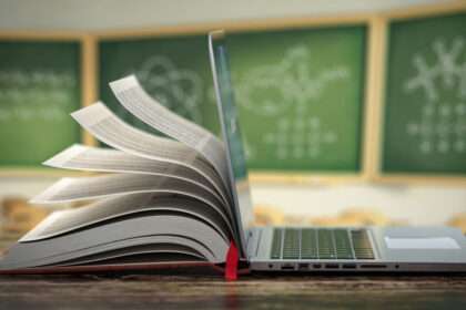 People of various ages and backgrounds engaging in online learning on their laptops, representing the accessibility of free online courses in 2025.