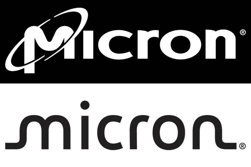 Linus Sebastian from Linus Tech Tips standing with a Micron engineer in a cleanroom, examining a silicon wafer during the Micron factory tour.