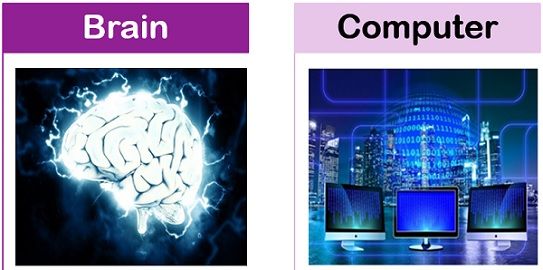 A visually striking image showing a human brain on one side and a modern computer motherboard on the other, connected by glowing digital lines.