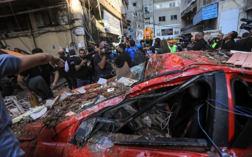 Israel targets Hezbollah chief of staff with first strike on Beirut in months