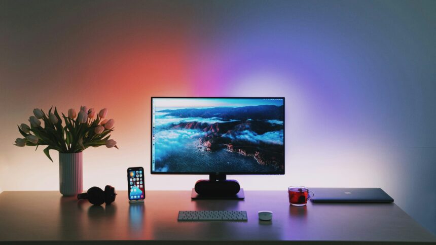 A picture of a monitor
