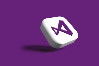 Image of visual studio code on background